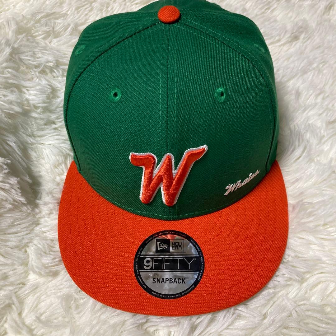 希少9FIFTY スナップバックキャップ グリーン/オレンジ