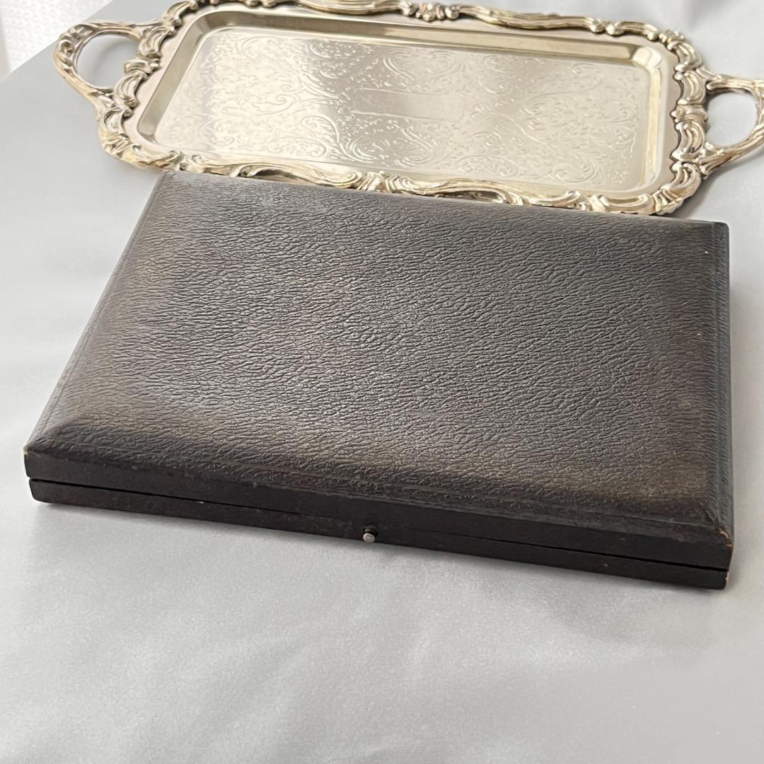 【英国】シェルのティーナイフ 6本【シルバープレート】ケース