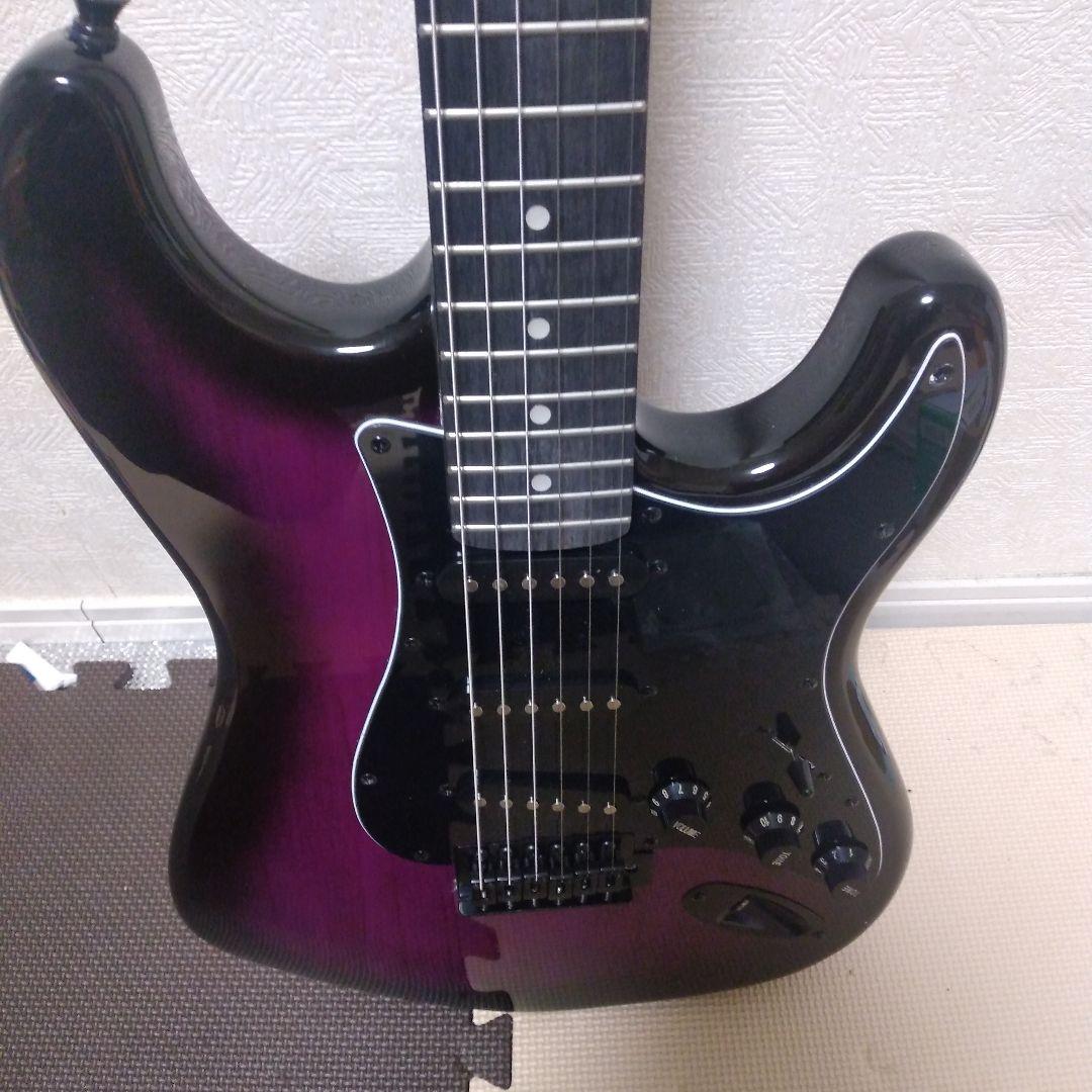 SELDER ストラトタイプエレキギター、パープルカラー美品！音出し確認済み品！