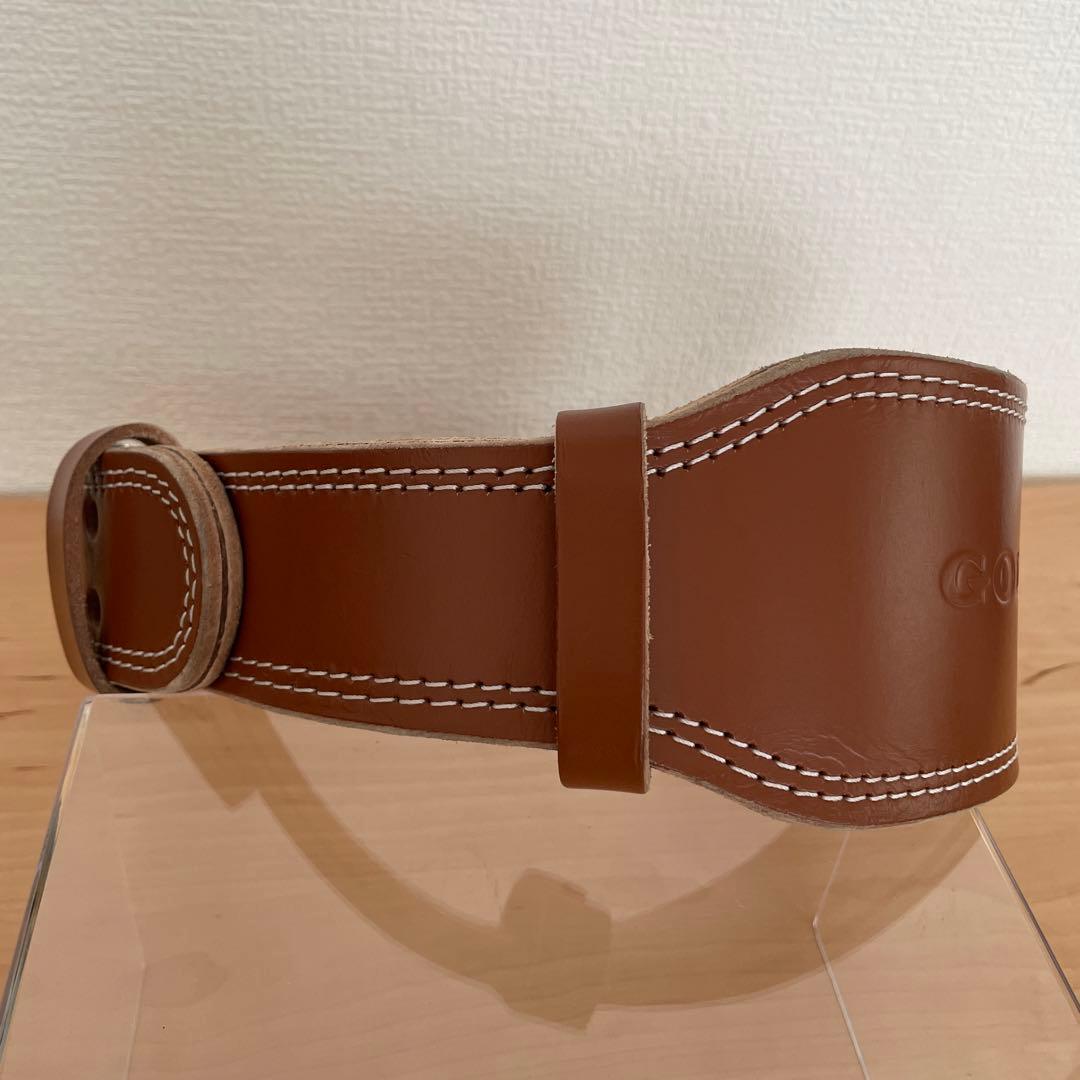 【美品】GOLD'S GYM G3324 プロレザーベルト Ｍサイズ