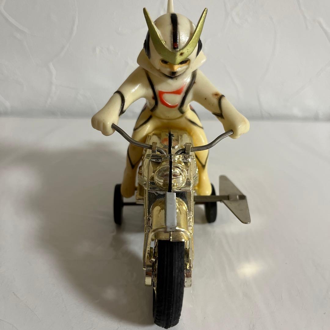 ⚠️昭和レトロ・当時物　ブルマァク　新造人間キャシャーン　ゼンマイ　オートバイ