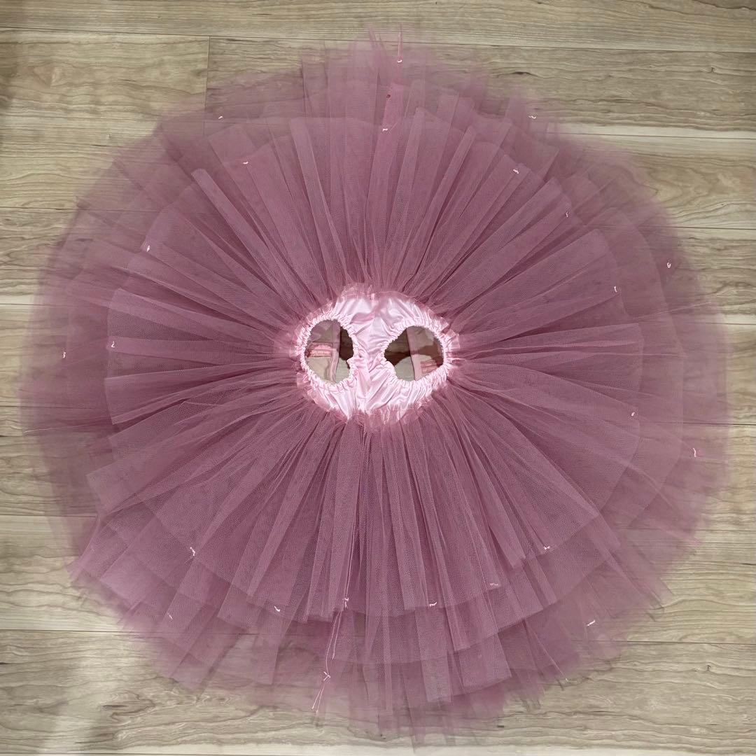 バレエ　チュチュ　ピンク　シンプル　大人フリーサイズ　ハンドメイド　職人