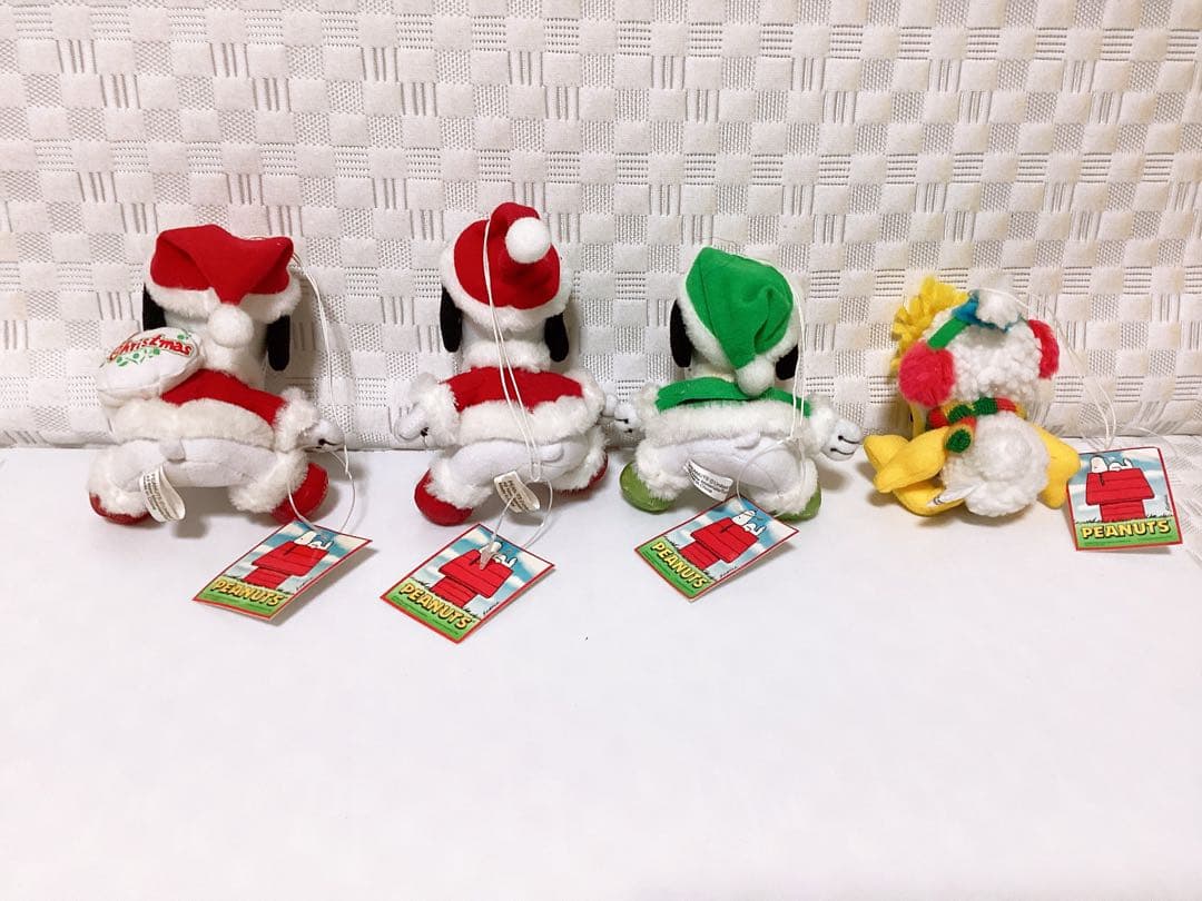 平成レトロ❤︎スヌーピー&ウッドストック❤︎非売品 ぬいぐるみ タグ付き 4個セット