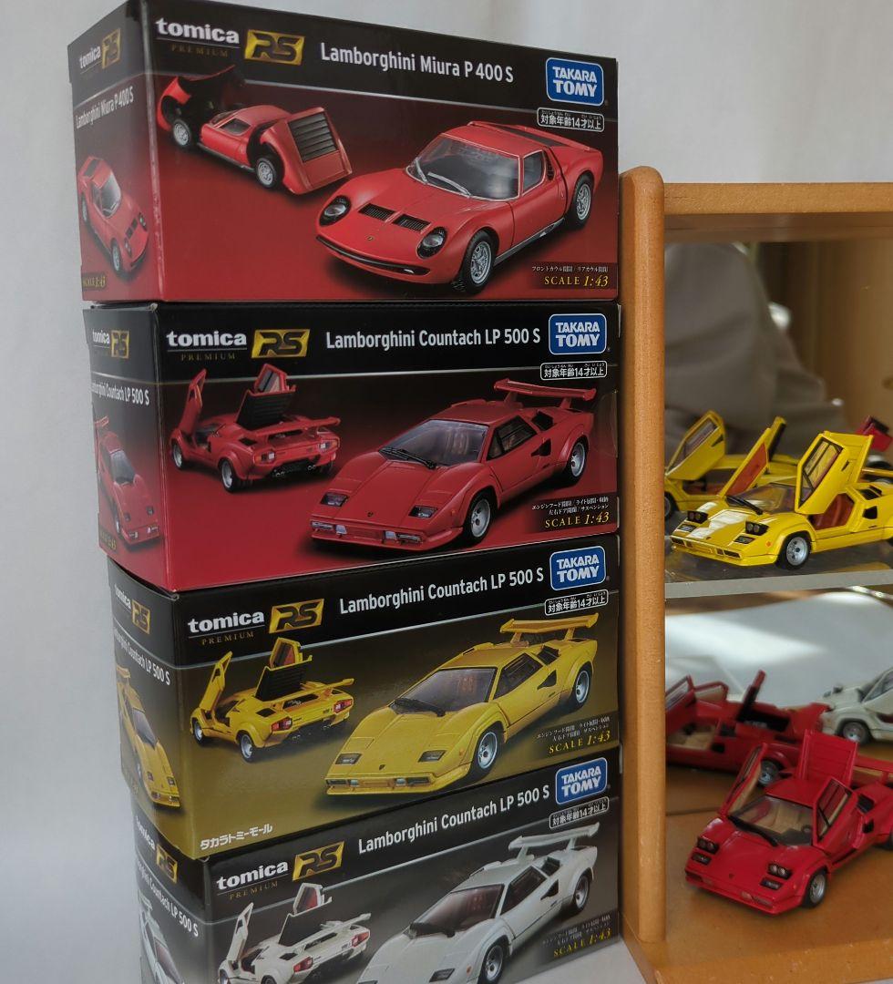 トミカプレミアムRS カウンタックLP500S/ミウラ P400S全4台美品