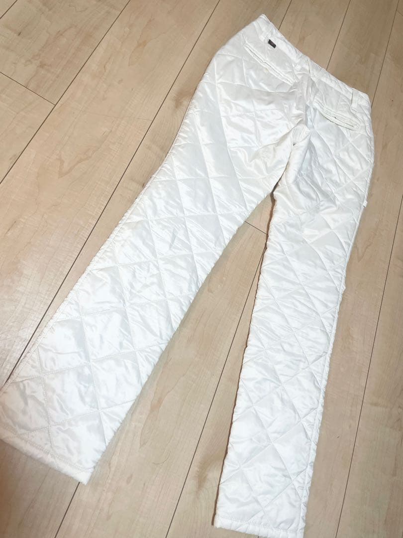 ニューバランス ゴルフ 防寒防風 中綿ホワイトパンツ