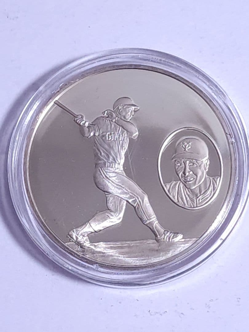 王貞治 ホームラン通算800号記念 銀製メダル シルバー 925 20g