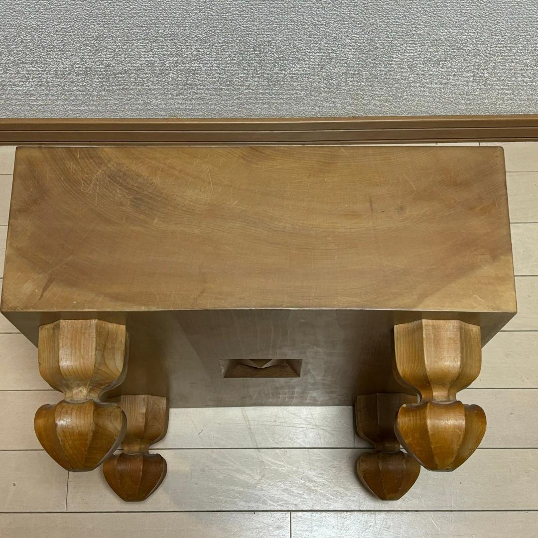 美品☆　碁盤 板目 足付 脚付碁盤