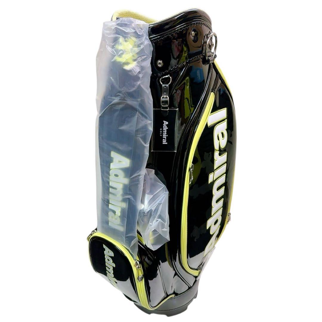 アドミラル 総エナメル キャディバッグ 黒 新品 admiral 9型
