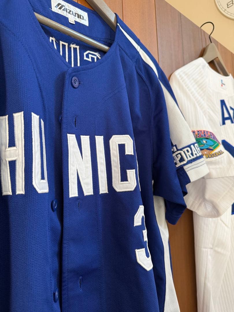 新品中日ドラゴンズ立浪和義ビジターレプリカユニフォームO-XO落合NPBワッペン