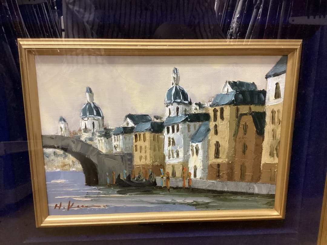 黒澤久　作品名「ベニス」油彩