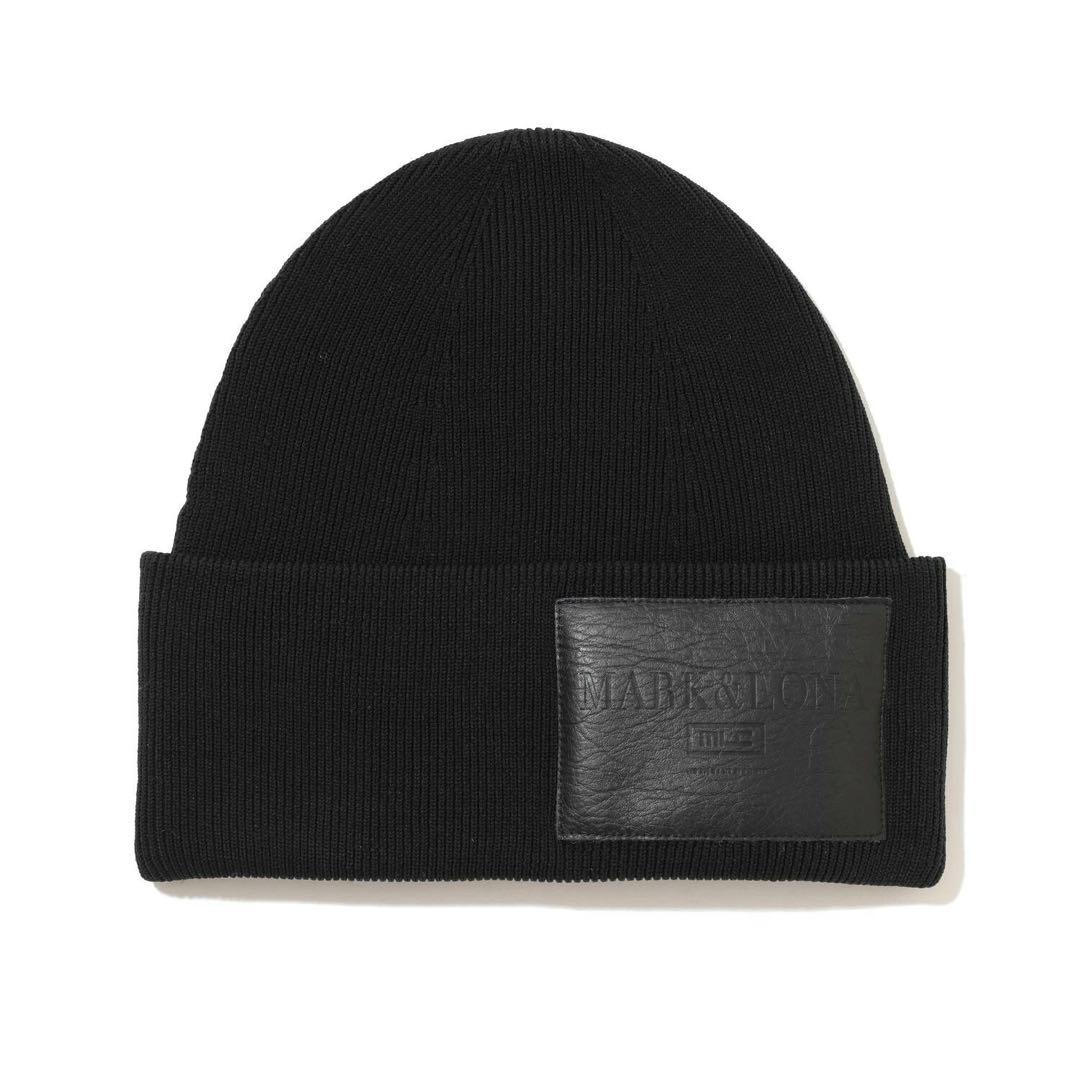 美品 ★ MARK&LONA ビーニー ニット帽 ブラック マーク&ロナ 正規品