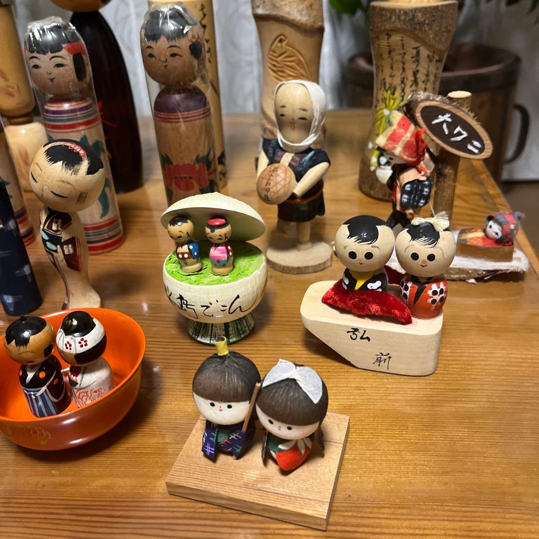 昭和レトロ　こけし　人形　伝統　まとめ売り