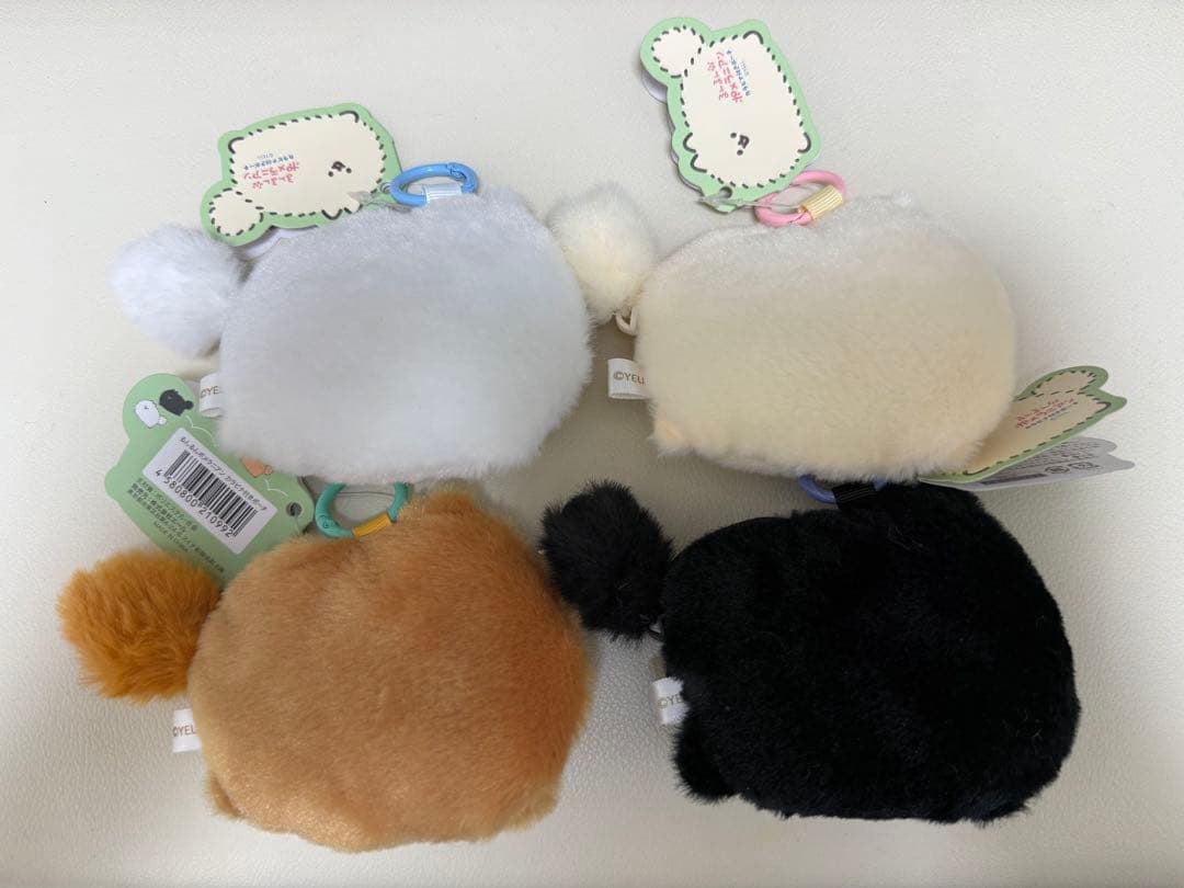 るんるんポメラニアン カラビナ付きポーチ 4種セット 新品