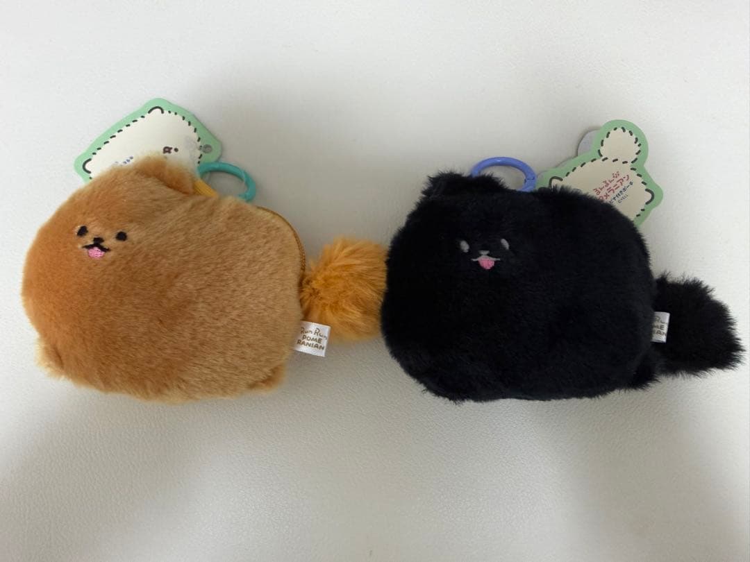 るんるんポメラニアン カラビナ付きポーチ 4種セット 新品
