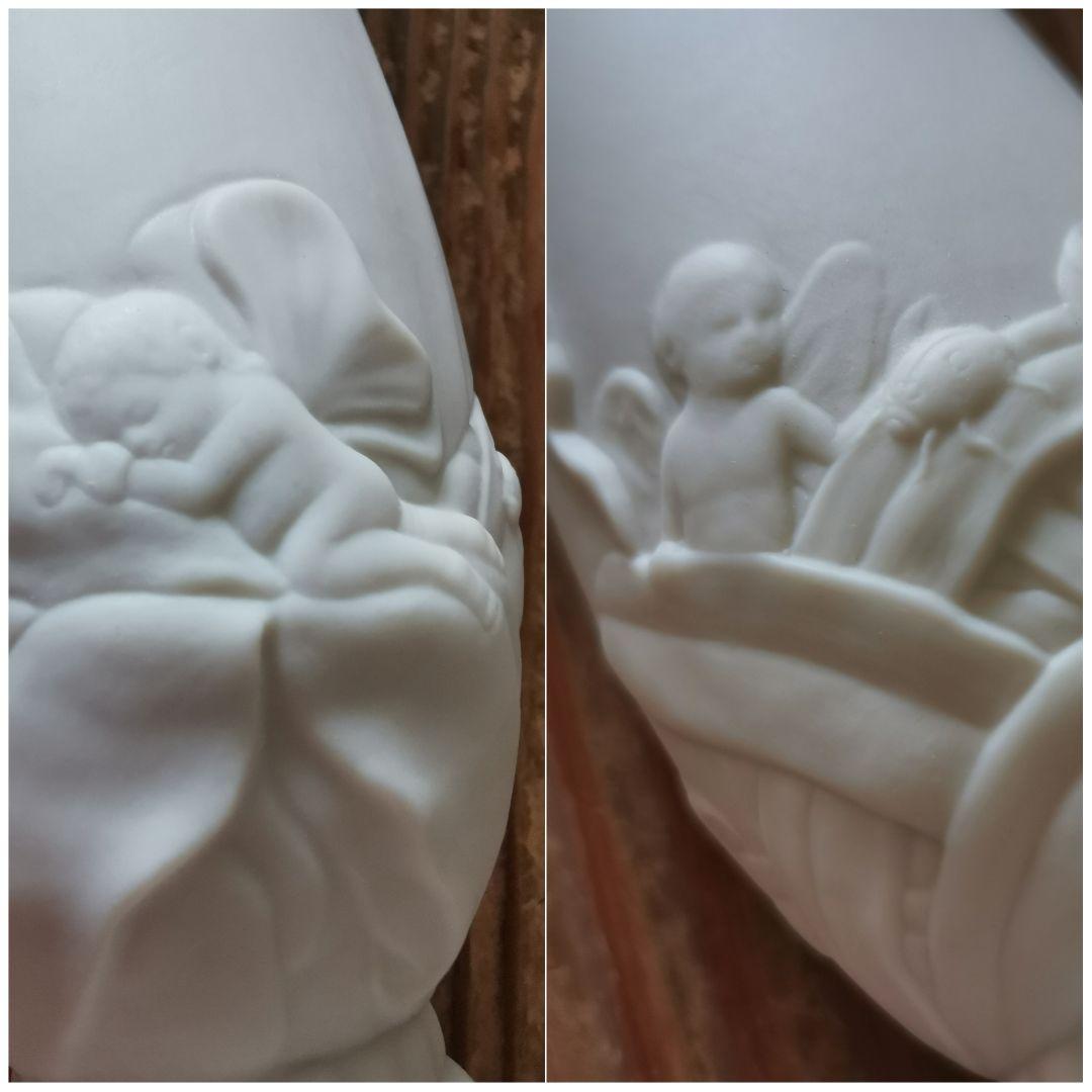 レノックス ヘリテージ 米国製 天使と天道虫 萌芽 蕾 花瓶 ベース Lenox