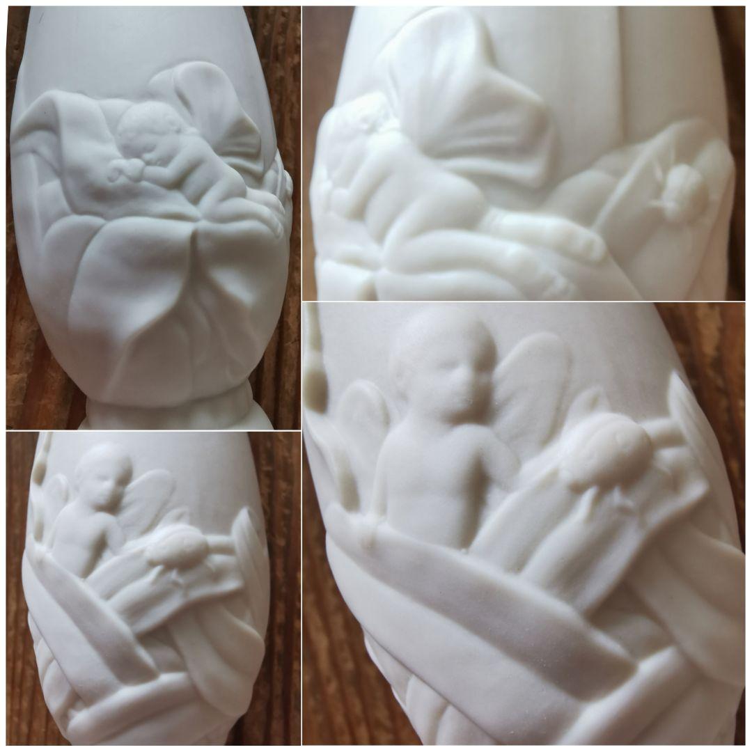 レノックス ヘリテージ 米国製 天使と天道虫 萌芽 蕾 花瓶 ベース Lenox