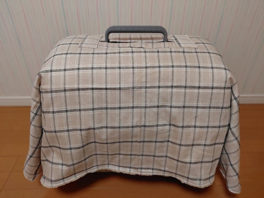 クレートカバーM　チェックベージュ