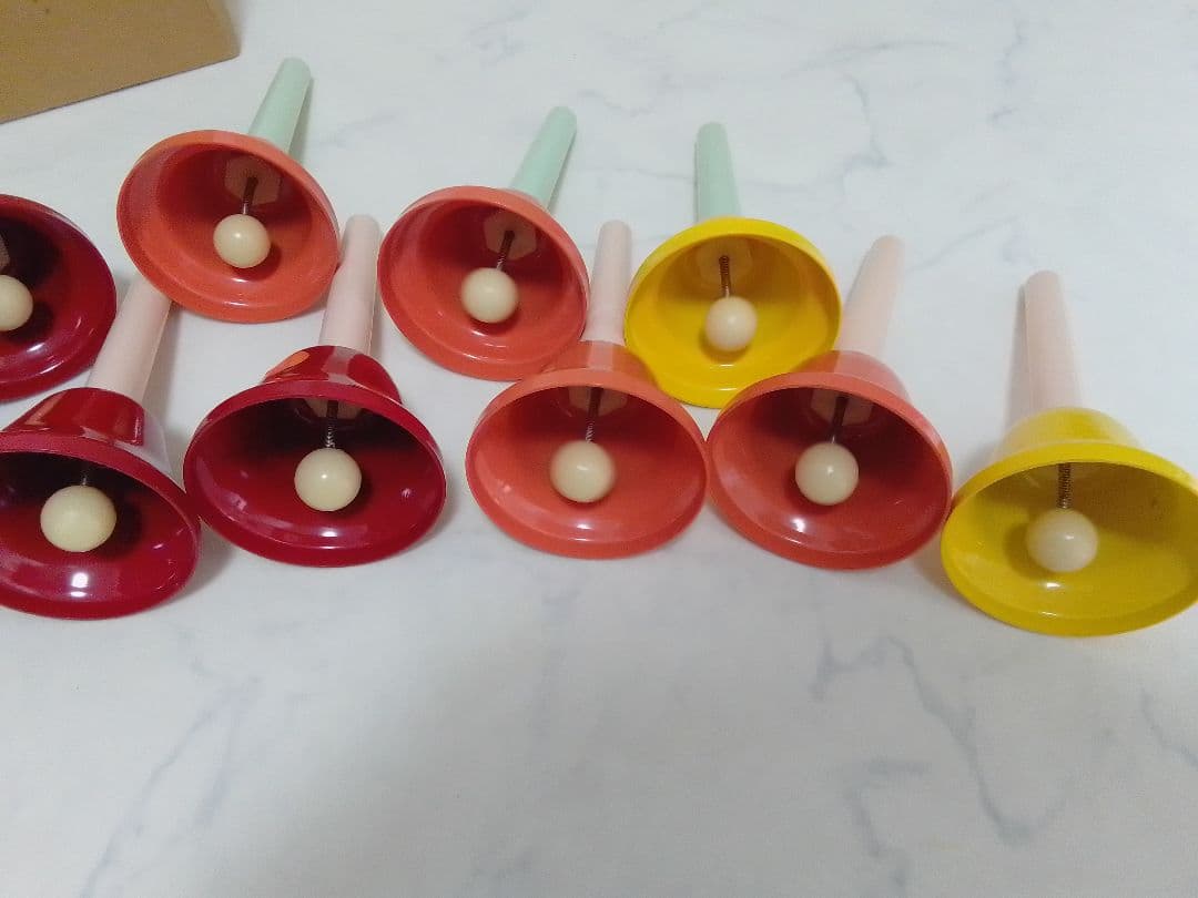 ☆未使用☆ ウチダ ミュージックベル MB-C 20音 カラー ハンドベル