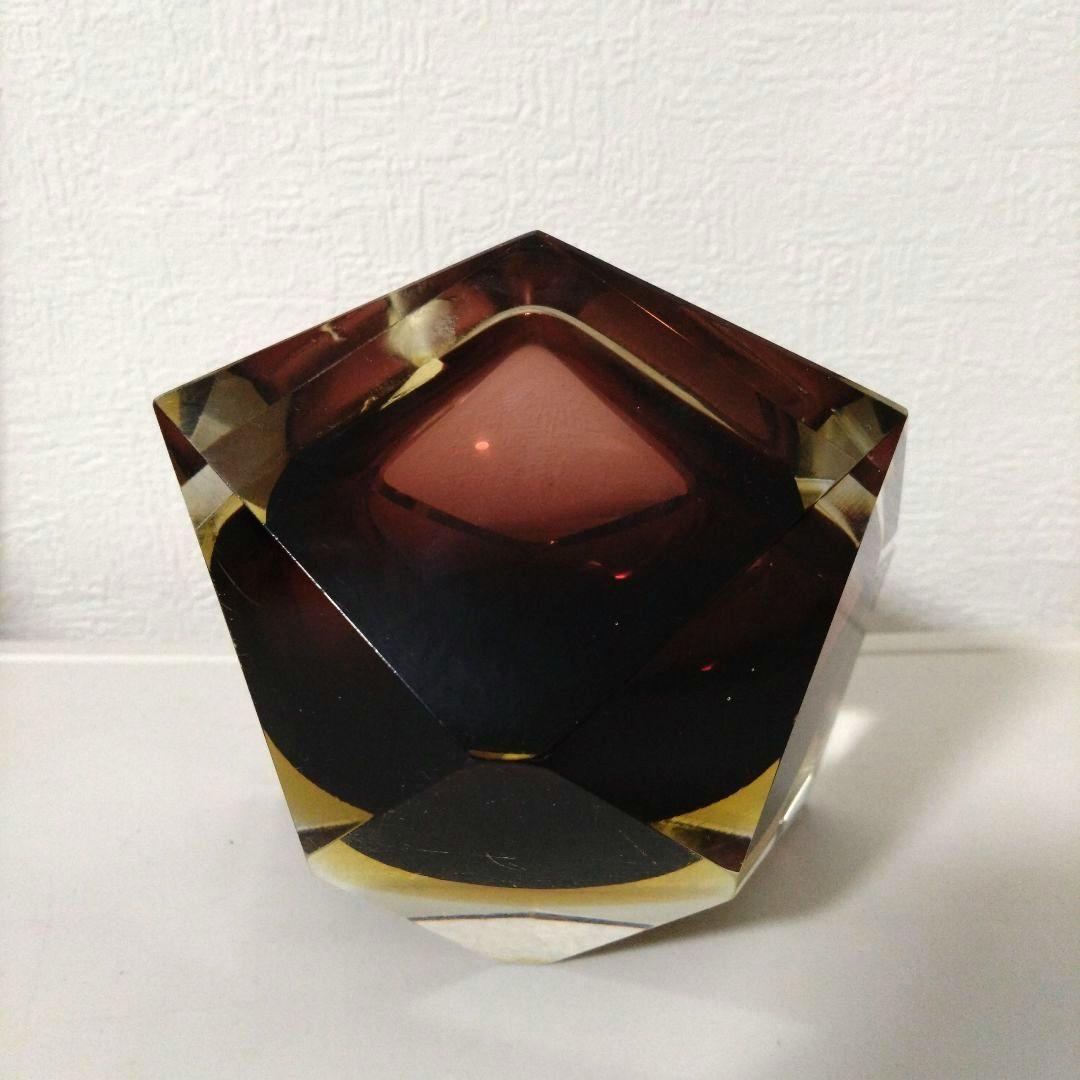 イタリア　ベネチアングラス　灰皿　アッシュトレイ　ガラス　オブジェ　インテリア