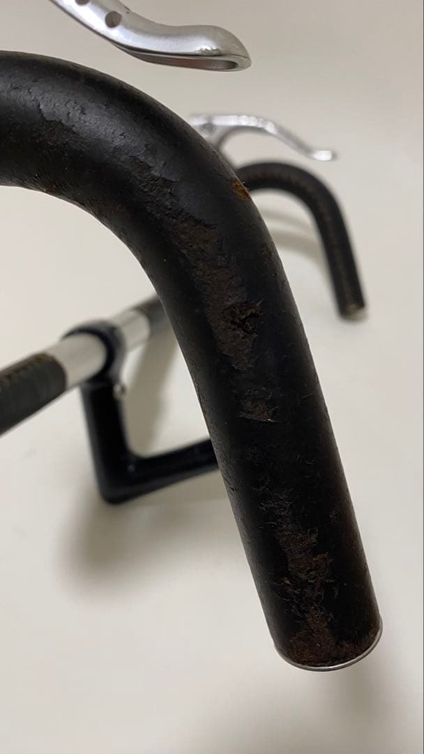 Cinelli アルミハンドル&ステム 革巻きカンパレバー付き