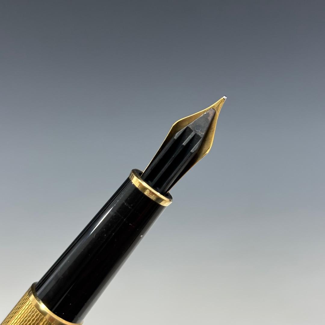 状態良【モンブラン本物】万年筆/マイスターシュテュック/ソリテール/ペン先K18