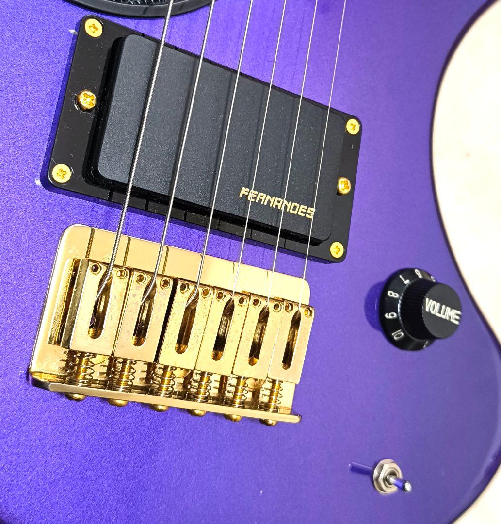 【超美品】ZO-3C メタリックパープル アンプ内蔵ミニギター ソフトケース付