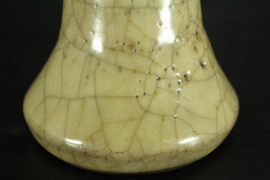 中国美術 哥窯 梅瓶 高22.5cm(HA395)