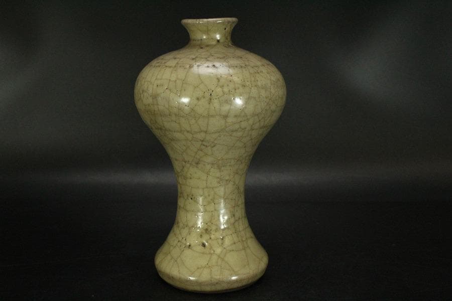 中国美術 哥窯 梅瓶 高22.5cm(HA395)