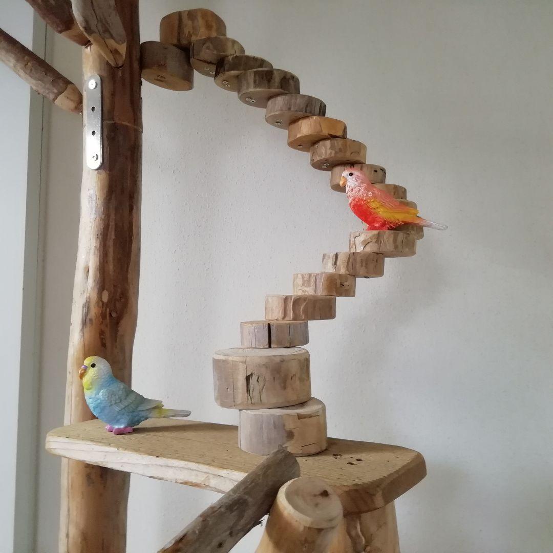 瑛 バードアスレチックジム大型 天然木 自然木 流木 止まり木 インコ