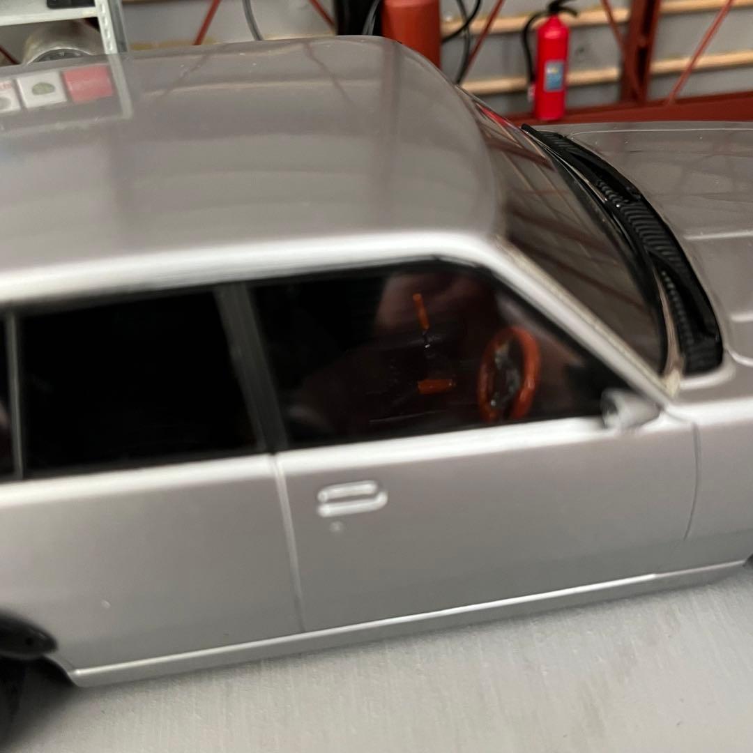 プラモデル車完成品　アオシマ　1/24  ジャパン4Dr  街道レーサー 旧車