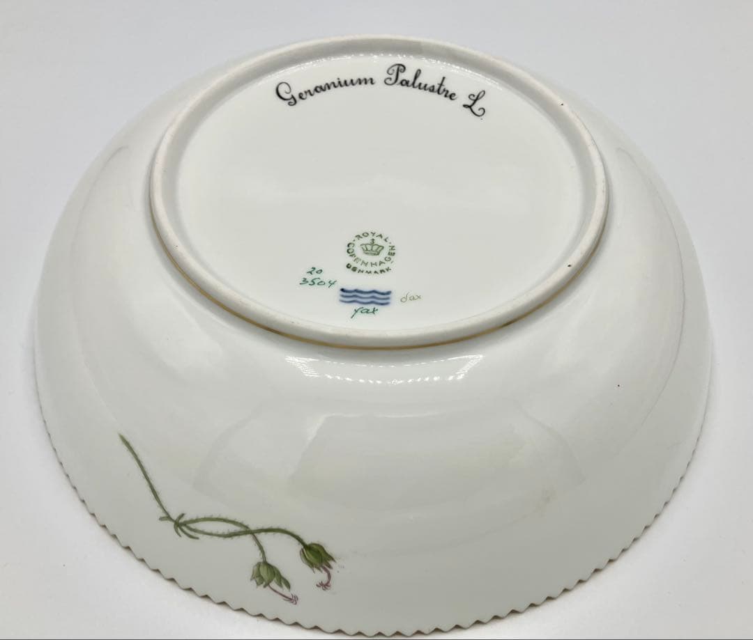 ◯ 【美品】ロイヤル コペンハーゲン 最高級「フローラ ダニカ」 ボウル