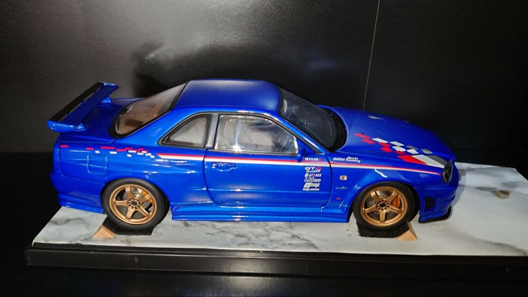 激レア autoart 1/18 日産 GT-R R34 resetting
