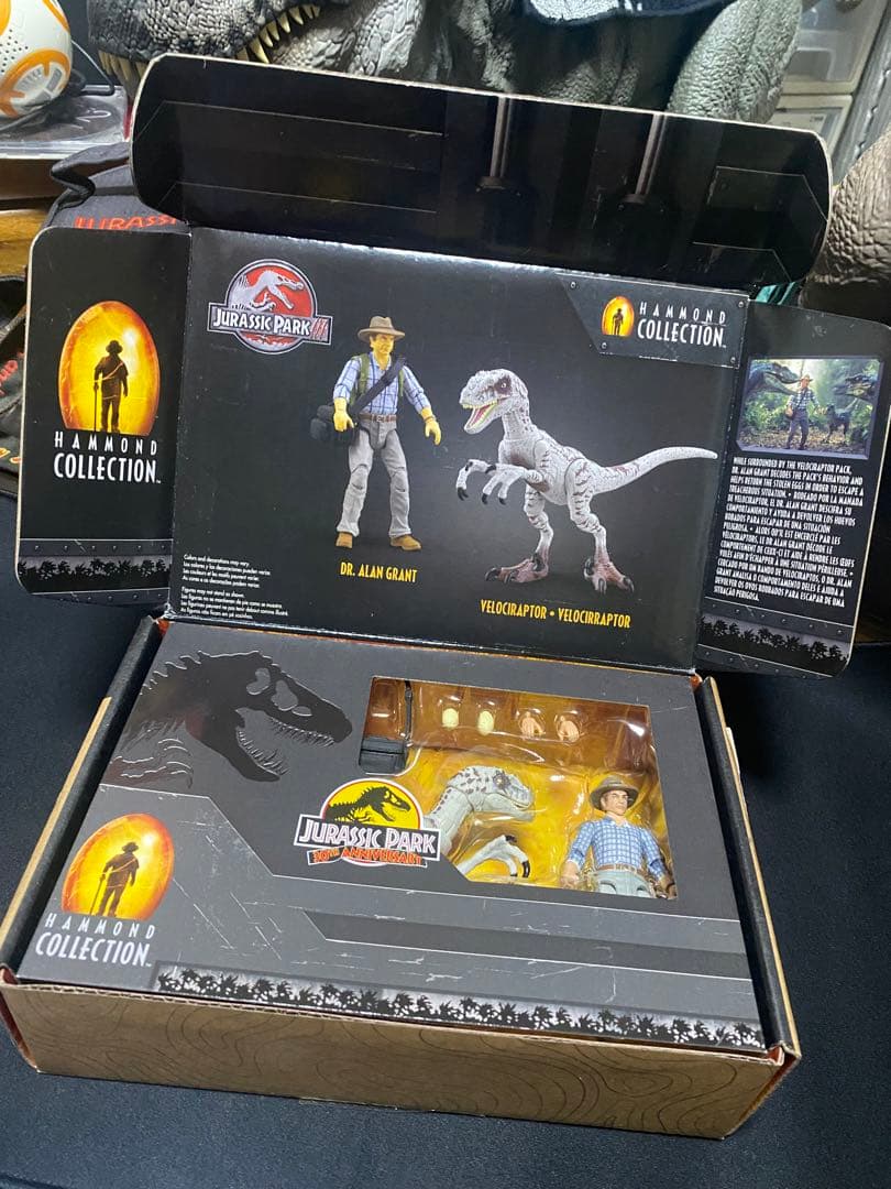 ハモンドコレクション　ジュラシックパーク 3 グラント博士　ヴェロキラプトル
