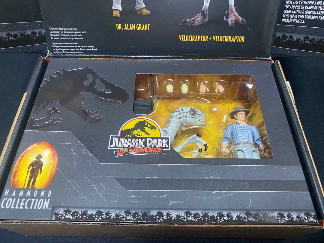 ハモンドコレクション　ジュラシックパーク 3 グラント博士　ヴェロキラプトル