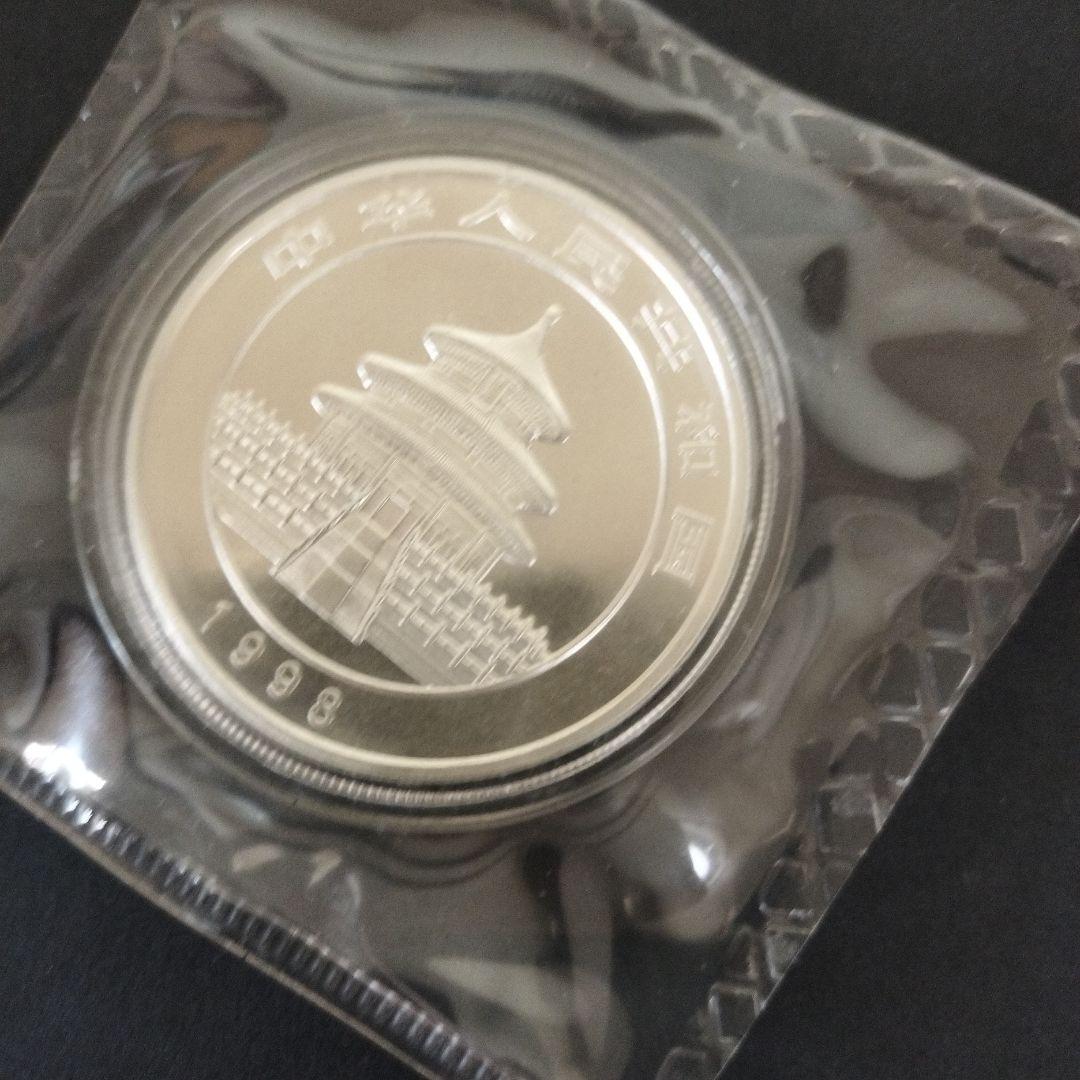 中国 パンダ 1oz 銀貨 1998年