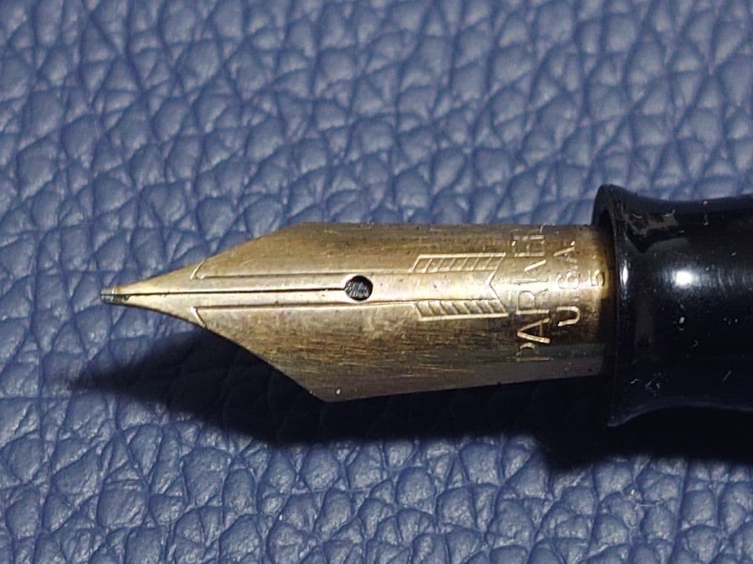 【ヴィンテージ万年筆】パーカー　バギュマチック　ブルーダイヤ