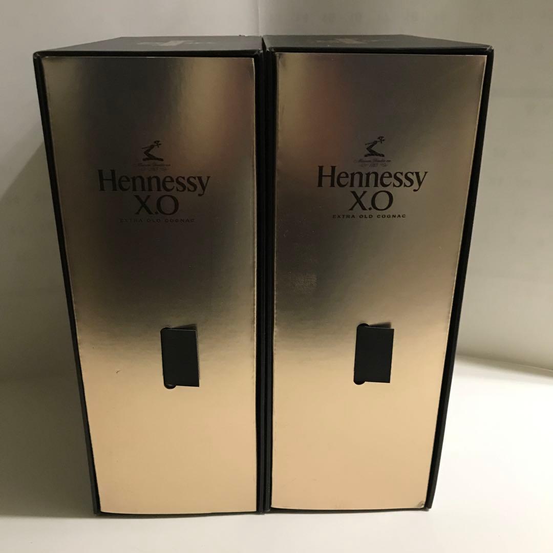 未開栓　モエヘネシーディアジオ社取扱　Hennessy xo 2本セット　古酒