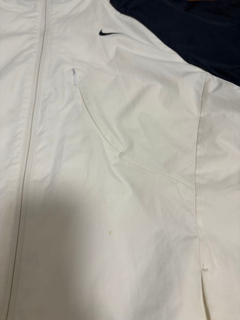 【Nike 】2wayウィンドブレーカー　XL ホワイト/ネイビー