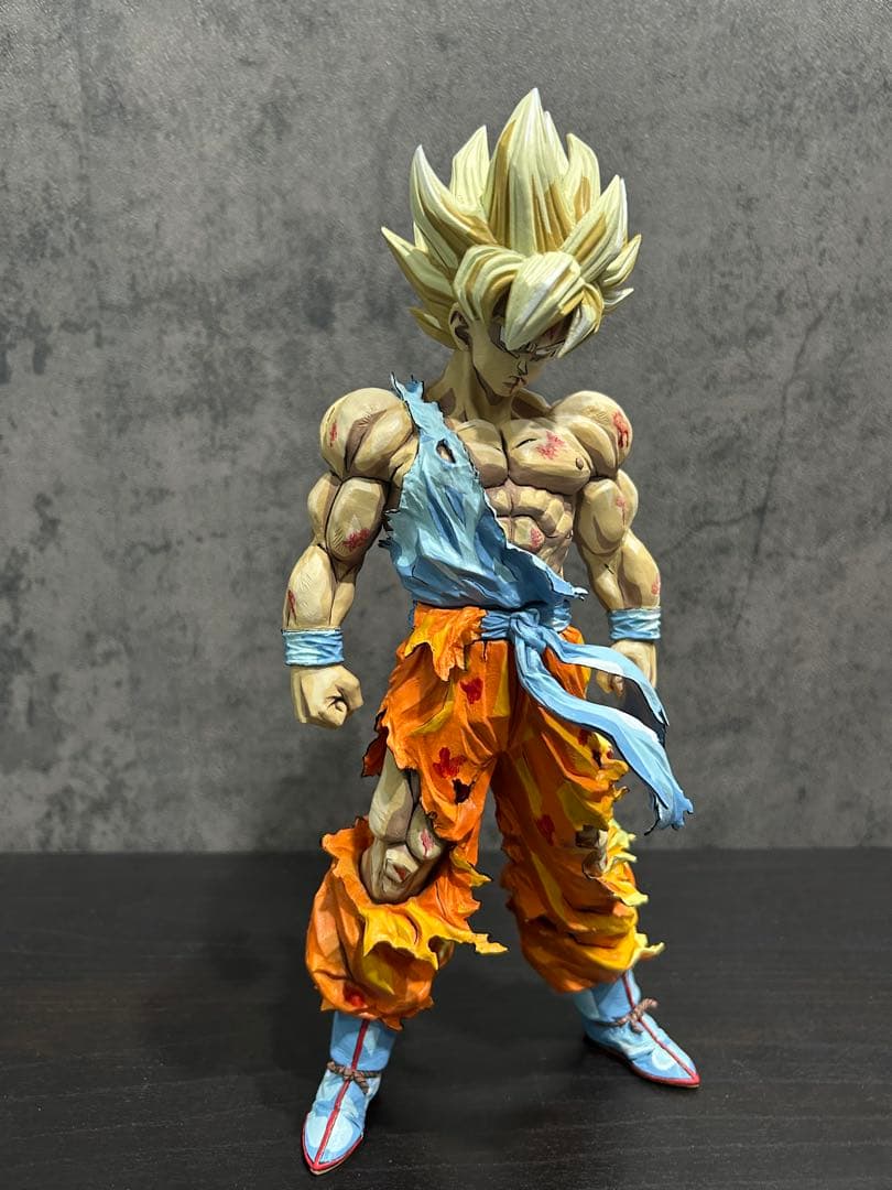 ドラゴンボール フィギュア リペイント 超サイヤ人 孫悟空 二次元彩色