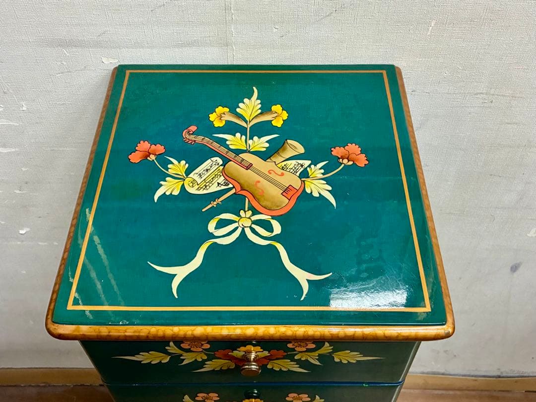 管455☆シノワズリ様式☆バイオリン☆6段チェスト