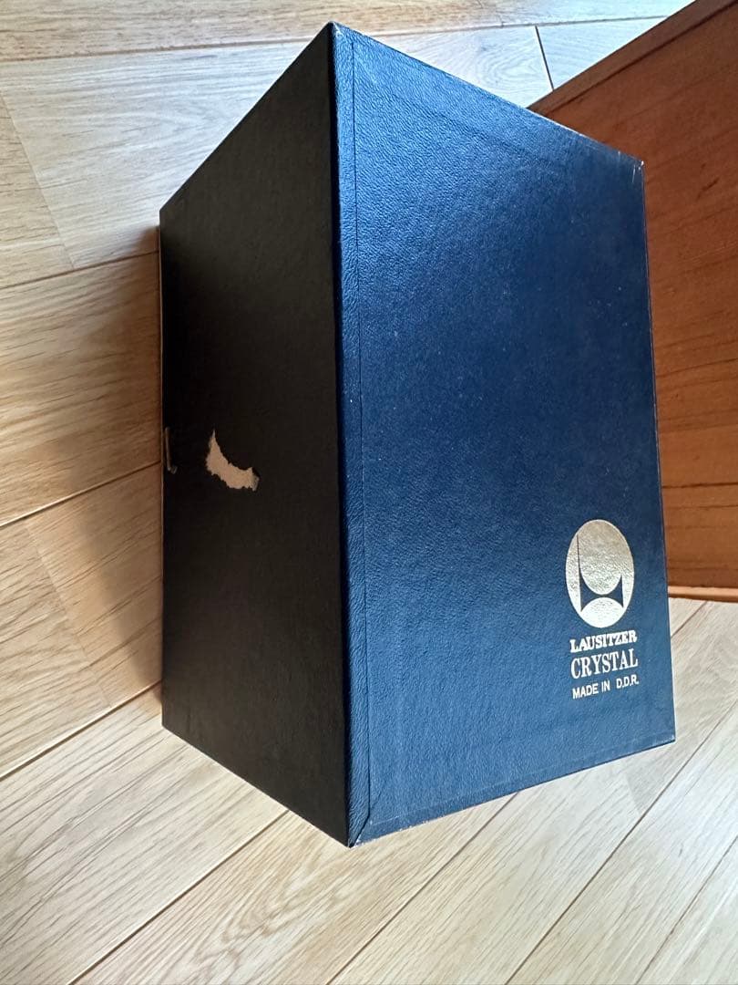 ラウジッツァー　クリスタル　花瓶　ハンドカット