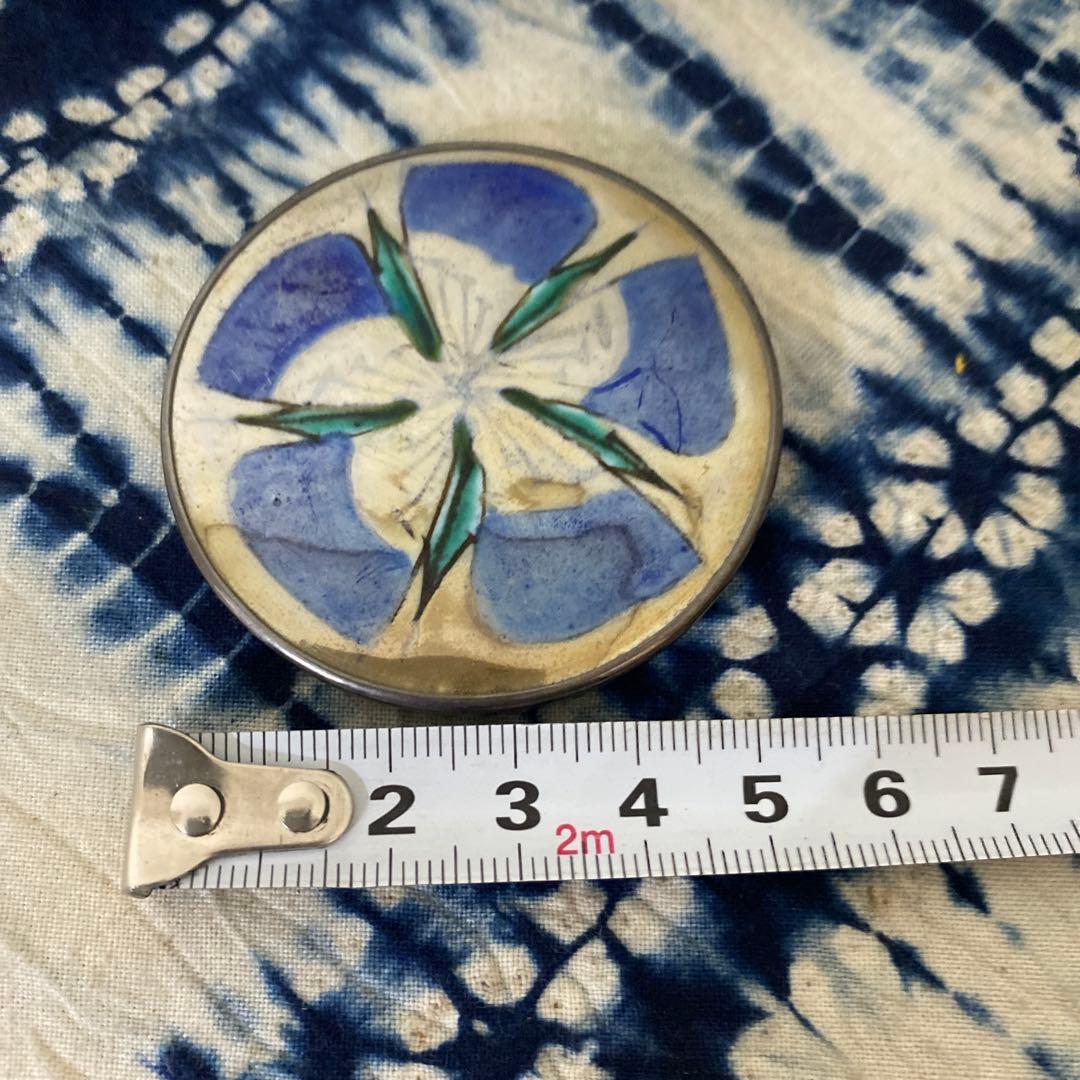 人間国宝　富本憲吉　帯留