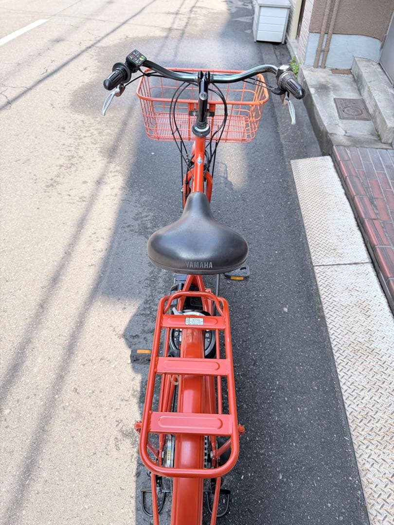 大阪府　ブリヂストン　 電動アシスト自転車 オレンジ