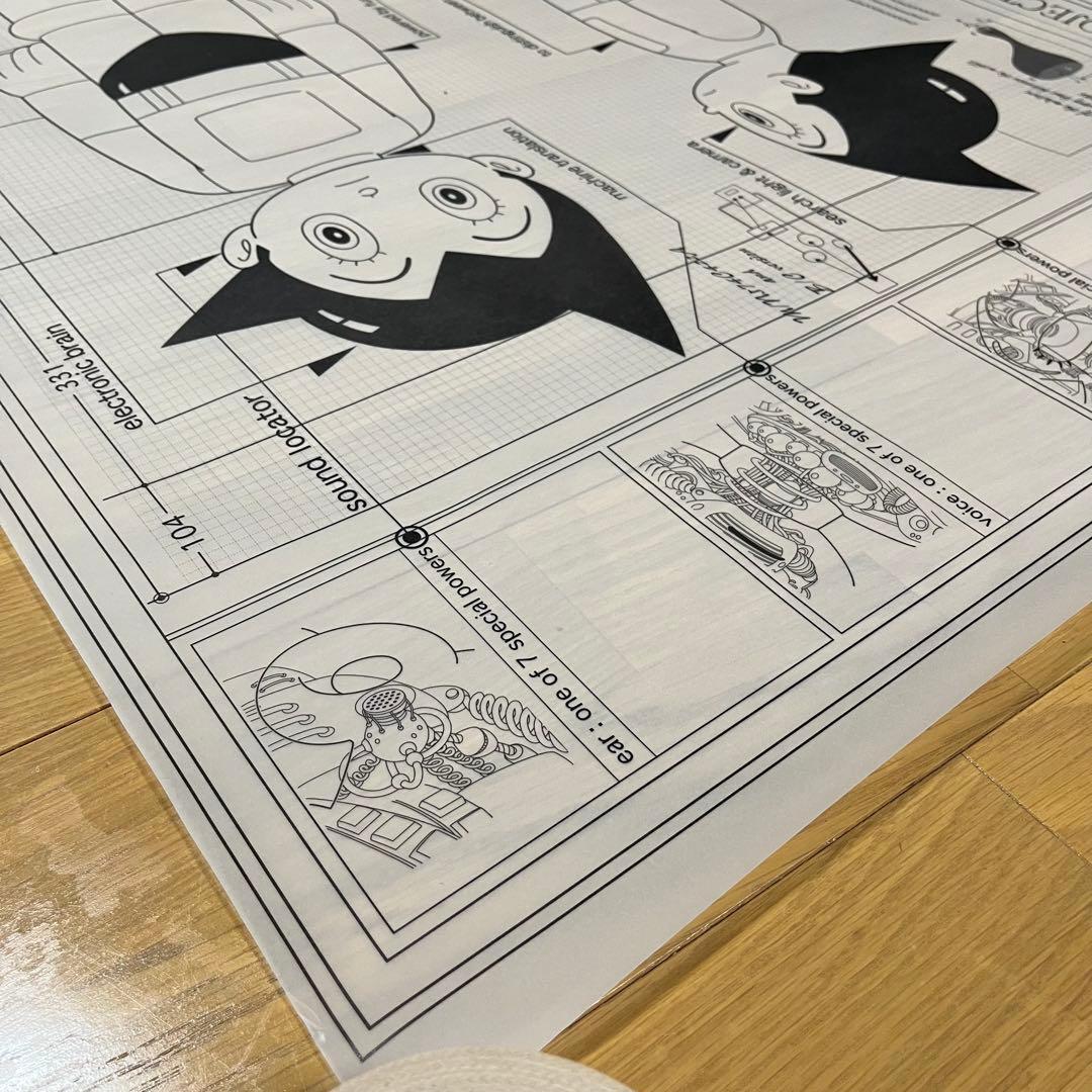 未使用　鉄腕アトム ATOM DREAM PROJECT天馬午太郎 設計図2枚組