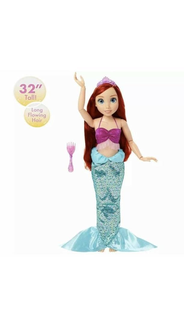 リトル・マーメイド　アリエル  80ｃｍ大型ドール/フィギュア/可動/新品海外製