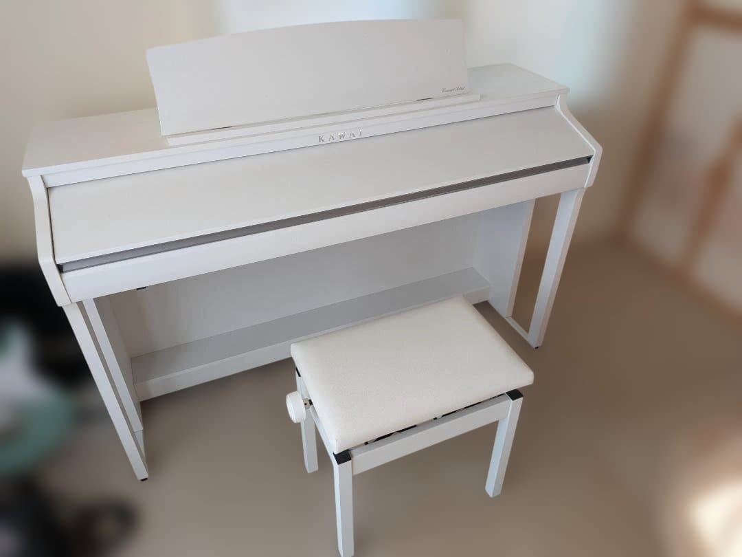 【木製鍵盤】KAWAI 電子ピアノ CA48 ホワイトメープル調（2019年製）