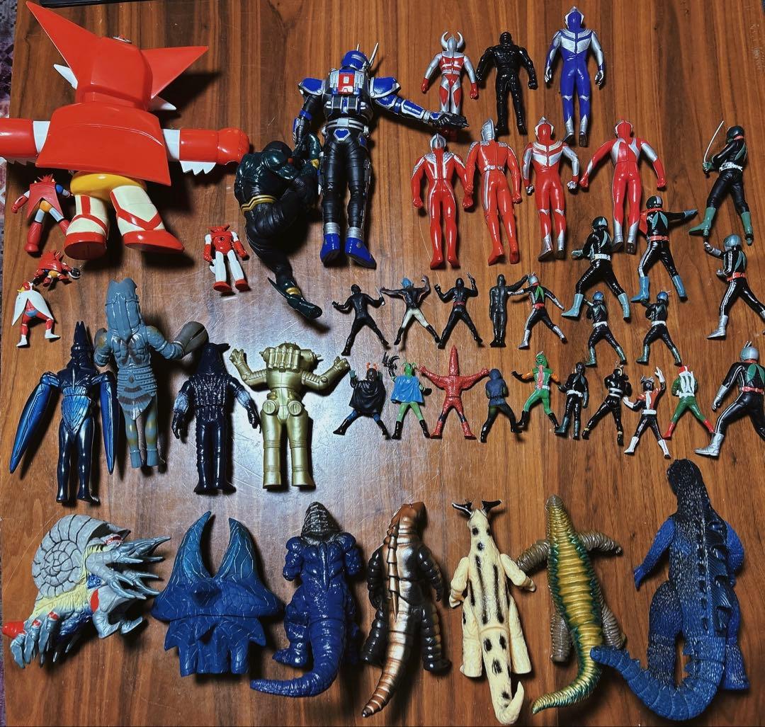 特撮ソフビまとめ売り/ウルトラマン・仮面ライダー等