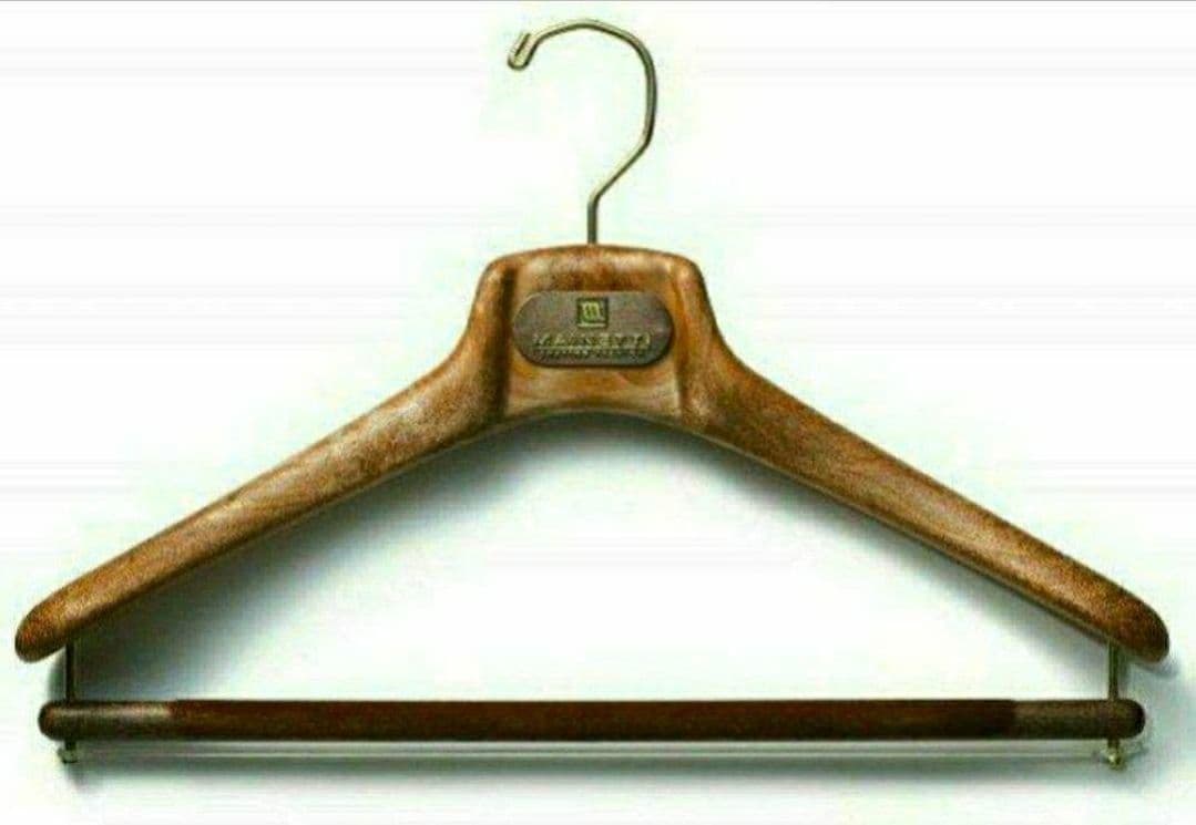 10本set 樹脂ハンガー 茶 マイネッティ サルトリアーレ イタリア 新品