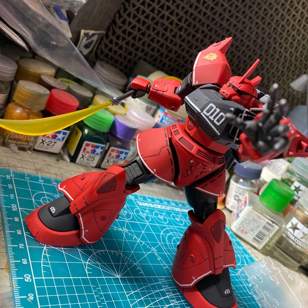 完成品　HGUC ジョニーライデン専用ゲルググ　真紅の稲妻