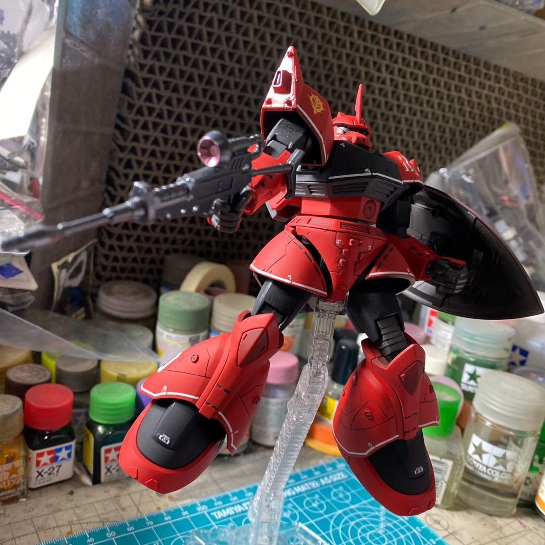 完成品　HGUC ジョニーライデン専用ゲルググ　真紅の稲妻